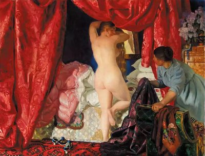 Belle Krasavitsa by Boris Mikhailovich Kustodiev